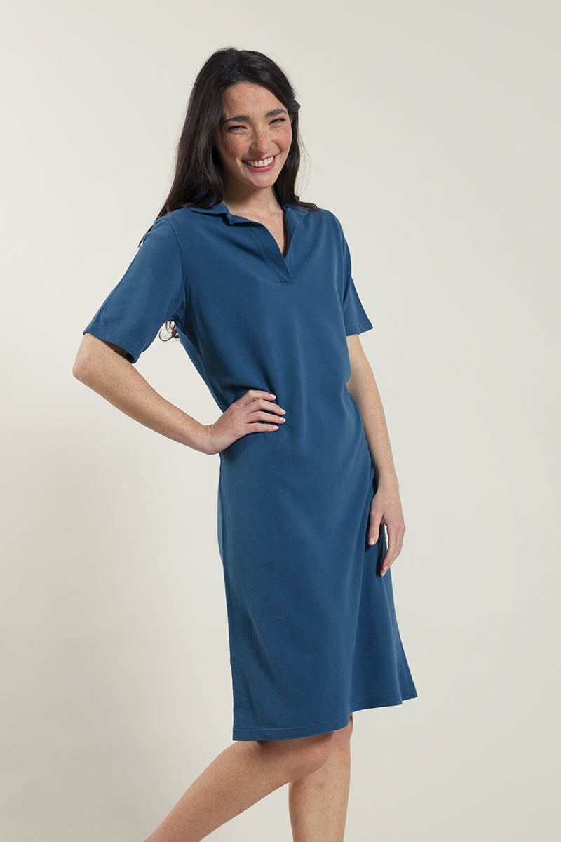 Suzanne Recycled Cotton Polo Dress