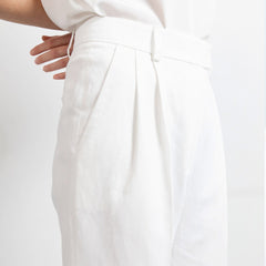 Swipe Pleated Wide Leg Pants Long