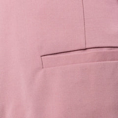 Long Pleated Wool Trouser Pink