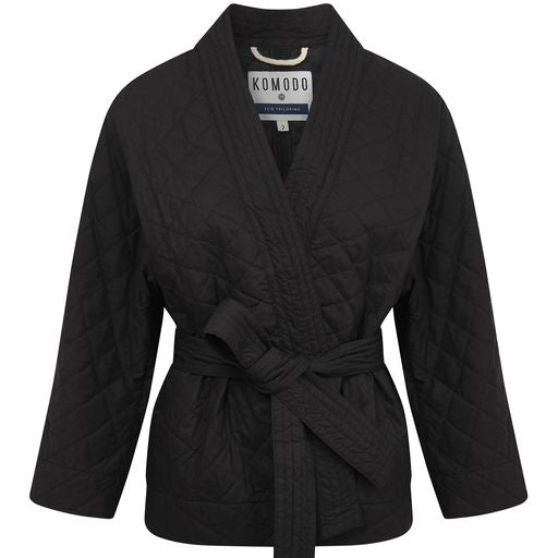 Kishi Organic Cotton Quilted Jacket Black