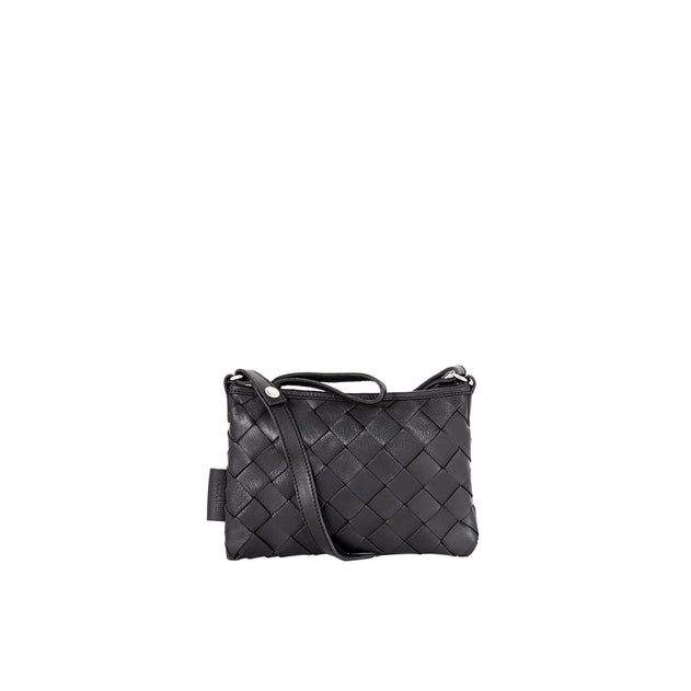 Toarie Woven Clutch Small Black
