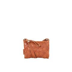 Toarie Woven Clutch Small Cognac