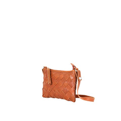 Toarie Woven Clutch Small Cognac