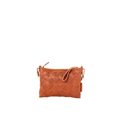 Toarie Woven Clutch Small Cognac