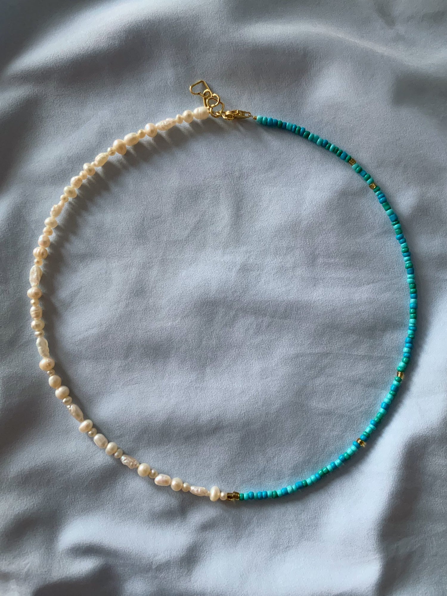 Teal Pearl Necklace