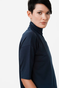 Tomasine Turtleneck Top Marine