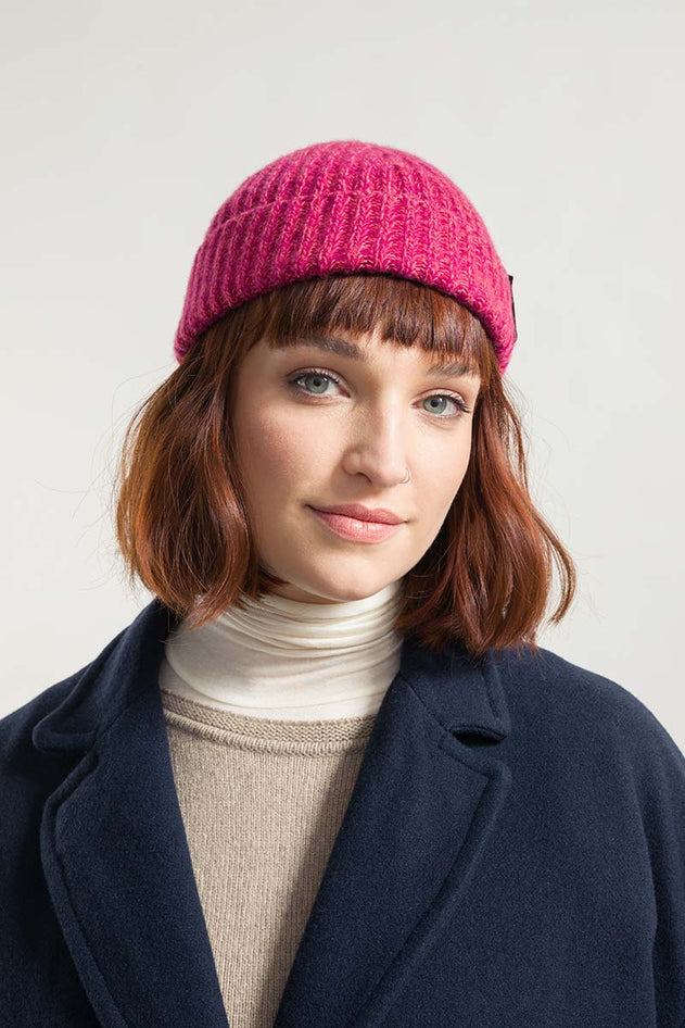 Leonardo Recycled Cashmere Fisherman Beanie