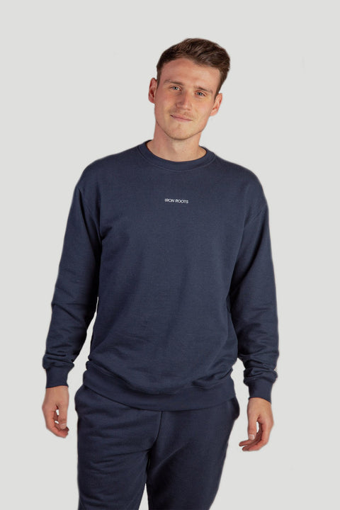 Unisex Hemp Athleisure Sweater Deepsea Blue