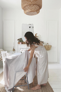 Linen Tablecloth Cream