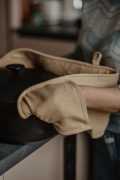 Linen Double Oven Mitt