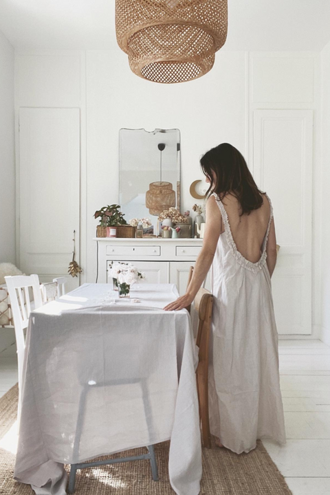 Linen Tablecloth Cream