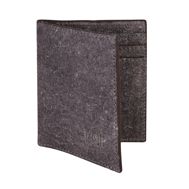 Coconut Leather Wallet Dark Grey