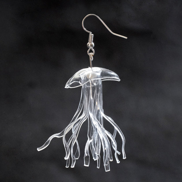 Jellyfish Drop Earrings Clear