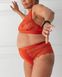 UNDERSTATEMENT - Lace Highwaist String 002 Papaya, image no.7