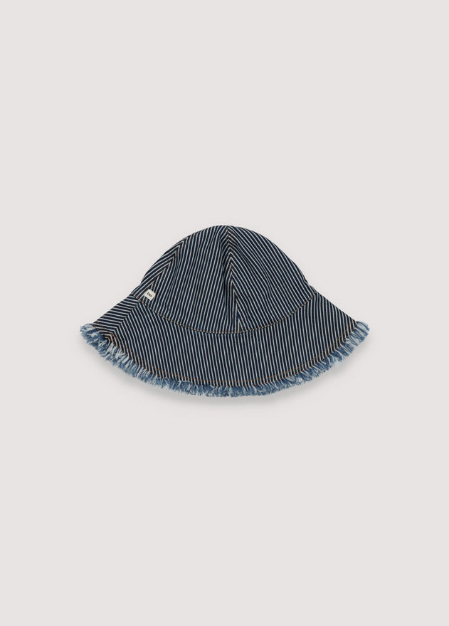 Ventura Denim Hat Striped Denim Blue