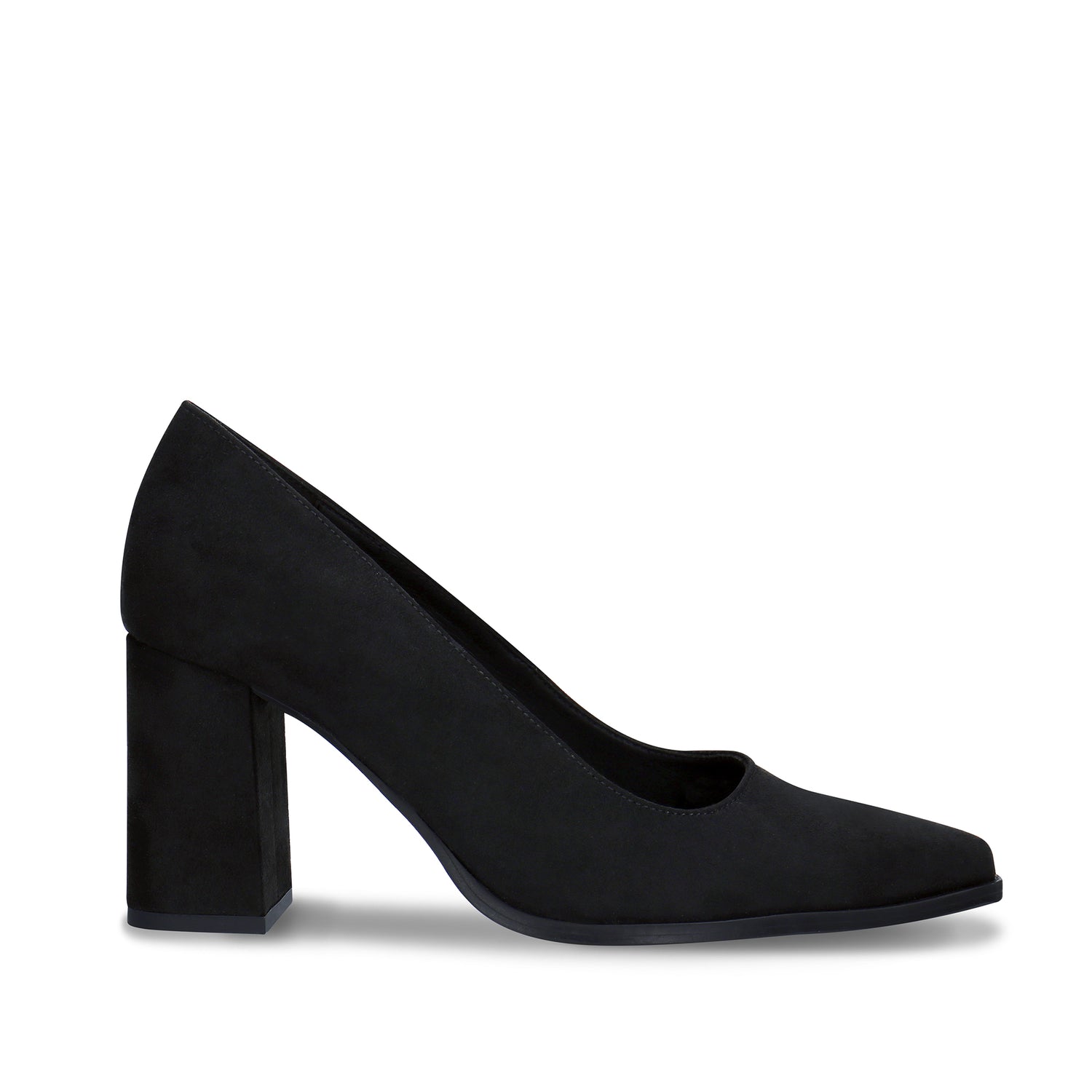 Vane Black Vegan Pump Shoes Heel