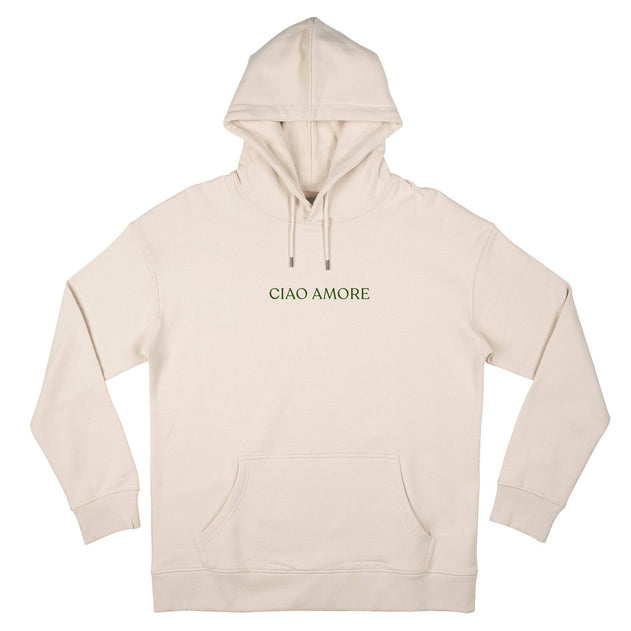 Ciao Amore Hoodie Beige