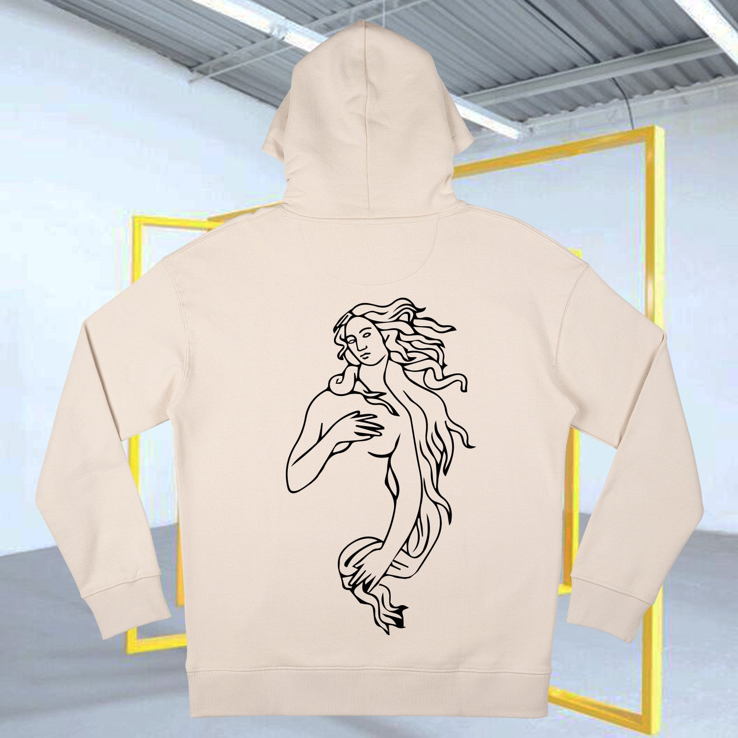 Ciao Amore Hoodie Beige