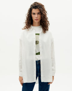 Gia Oversize Button-up Shirt White