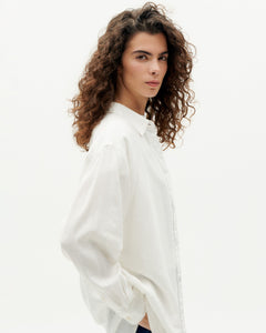Gia Oversize Button-up Shirt White