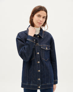 Phoebe Denim Jacket Dark Blue