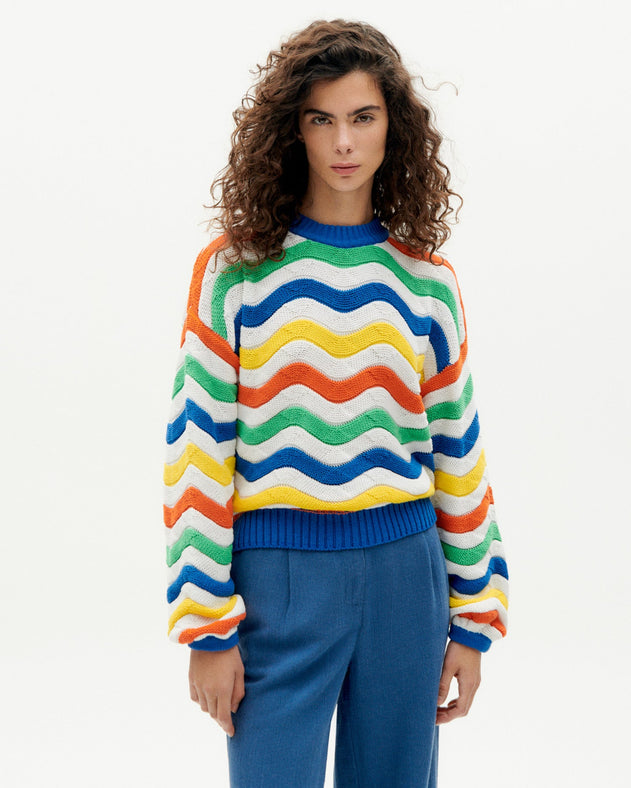 Jo Knitted Sweater Multicolor Stripes