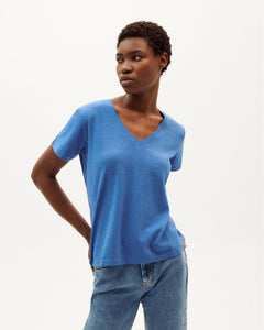 Clavel T-Shirt Blue
