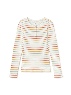 Yato Longsleeved T-Shirt Multicolor Stripes Off White