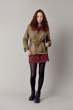 Zuri Cotton Patchwork Jacket Green