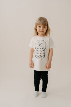 Owl T-Shirt Natural White