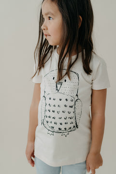 Owl T-Shirt Natural White