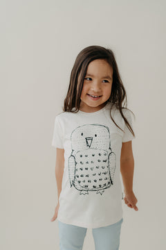 Owl T-Shirt Natural White