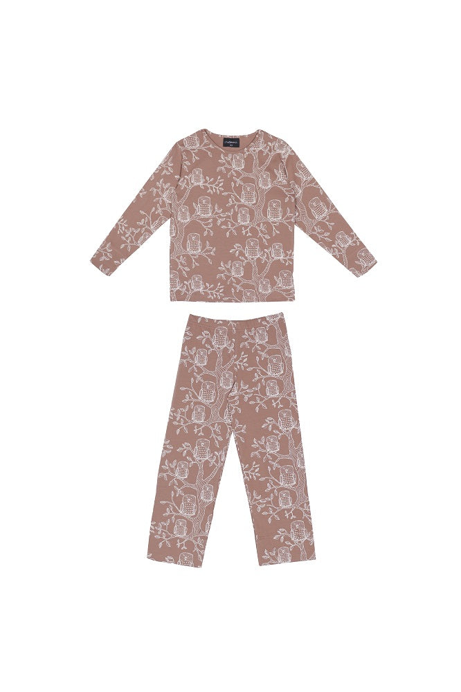 Taylor Pyjama Owls Cacao