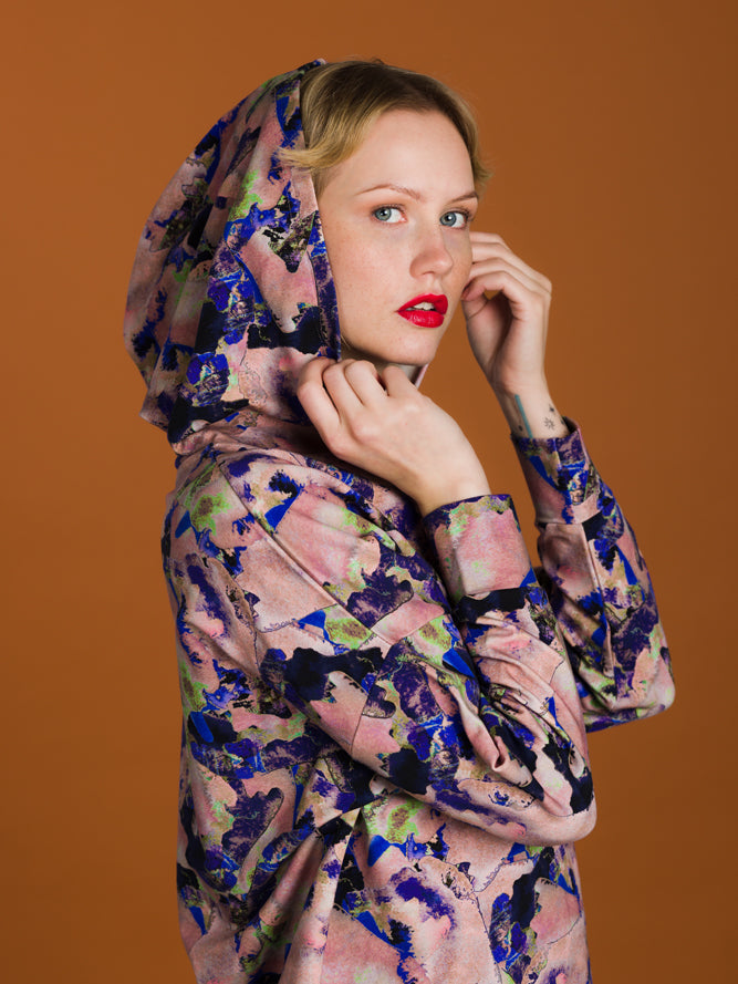 Aarrelabel - Fara Hoodie Suomu Blue