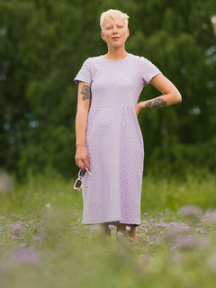 Larissa Dress Lavender Dot