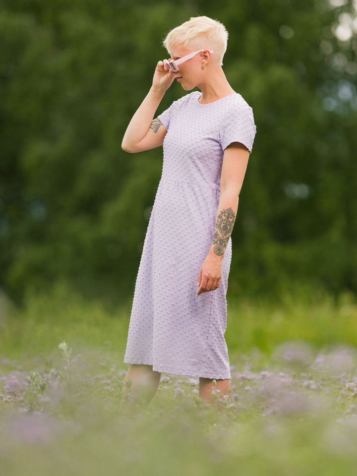 Aarrelabel - Larissa Dress Lavender Dot