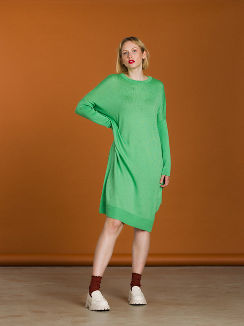 Nooa Merino Wool Dress Light Green
