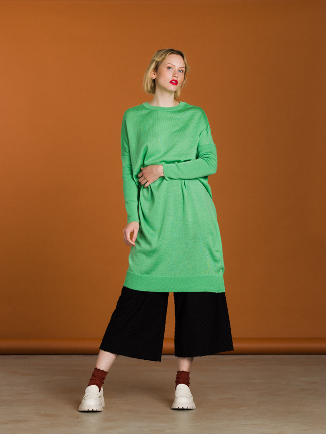 Aarrelabel - Nooa Merino Wool Dress Light Green
