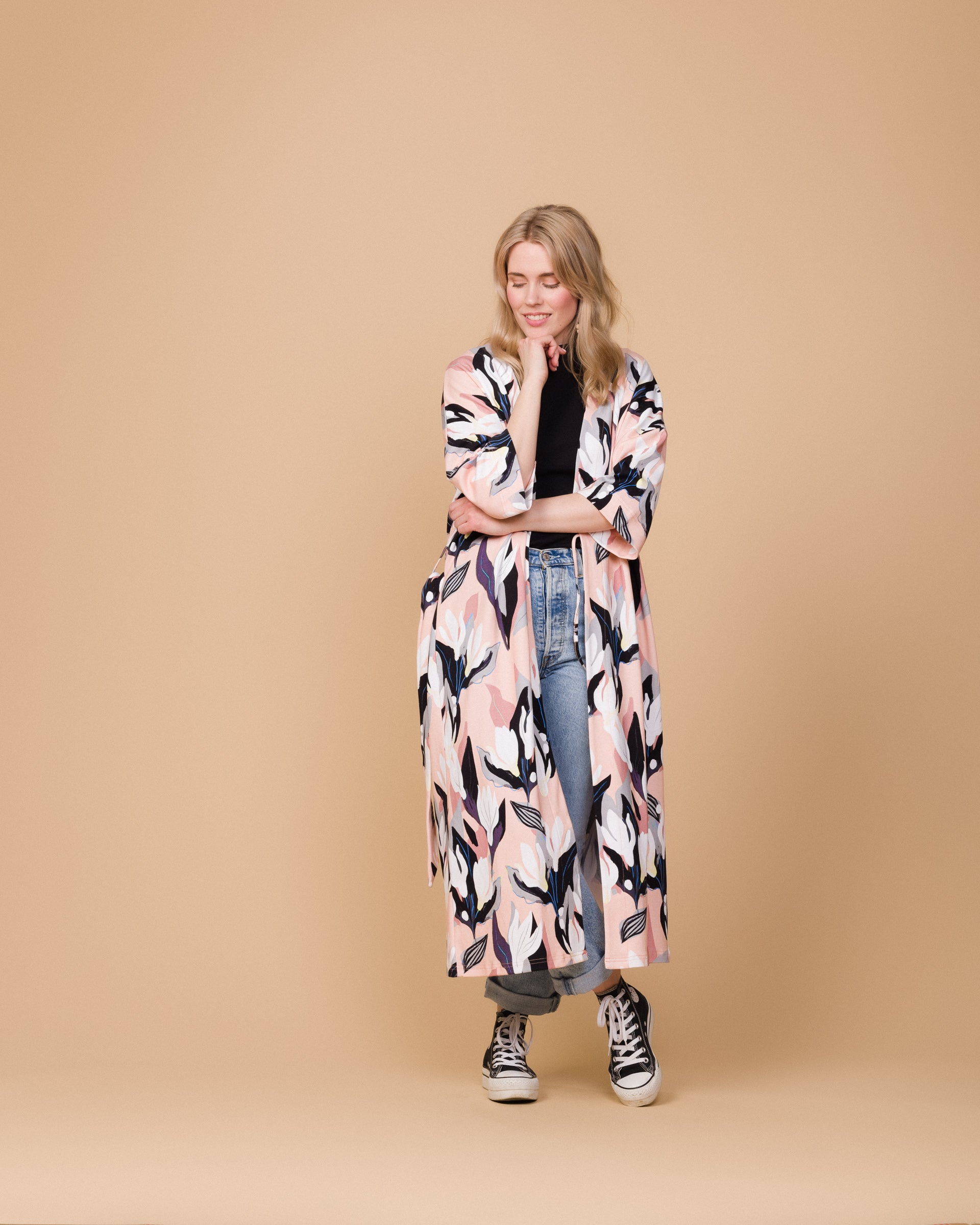 Samara Jacket Wrap Dress Flowertile IVALO.COM