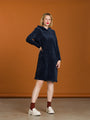 Aarrelabel - Silvia Dress Blue Velvet, image no.3