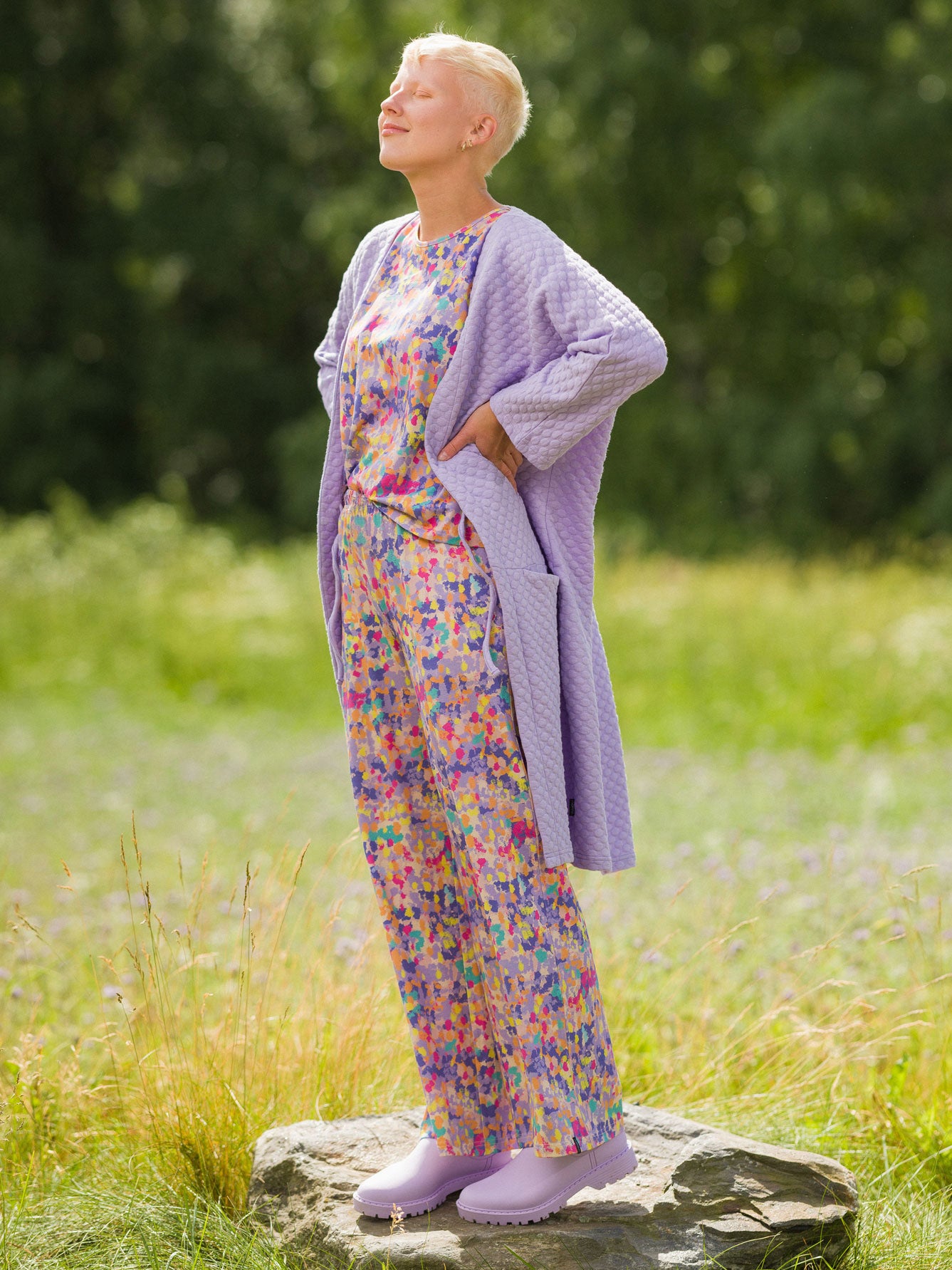 Bubble Oversize Jacket Lavender