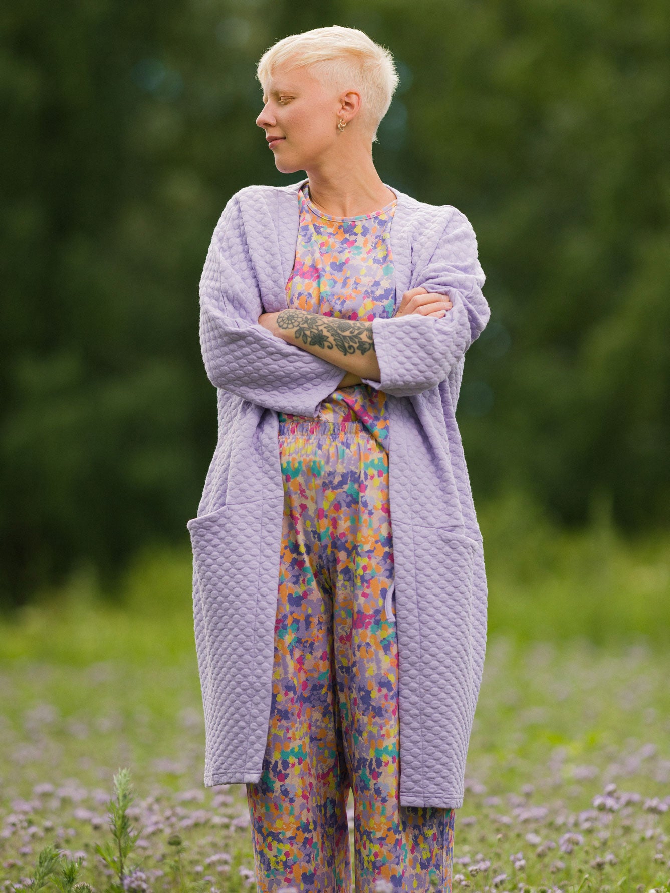 Bubble Oversize Jacket Lavender