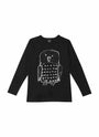 Aarrelabel - Long Sleeve Owl Shirt Black, image no.2