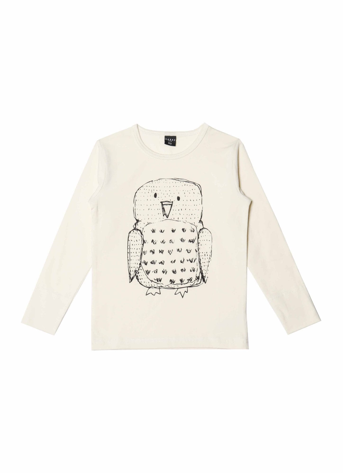 Long Sleeve Owl Shirt Natural White