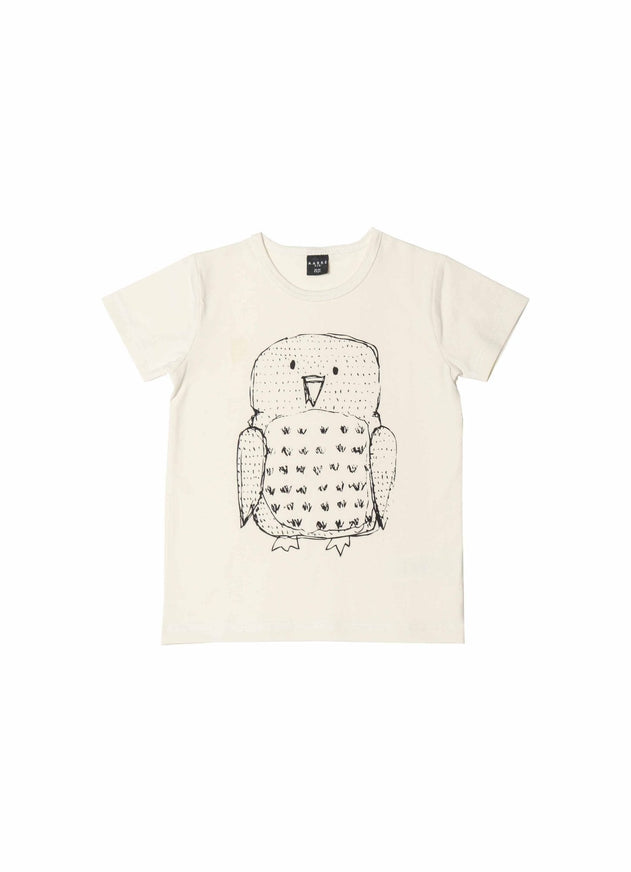 Owl T-Shirt Natural White