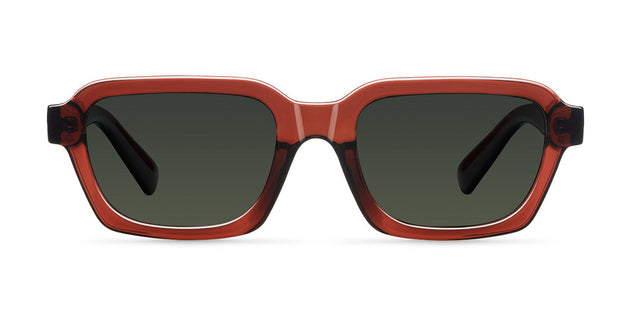 Adisa Sunglasses Maroon Red/Olive Green