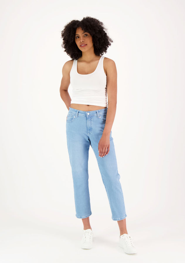 Alice Ankle Length Straight Jeans Blue