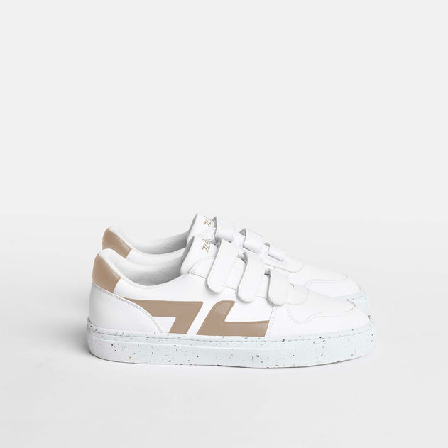 Alpha Velcro Sneakers White / Beige