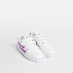 Alpha Velcro Sneakers White / Lila