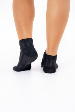 Ankle Socks 2 White & 1 Black